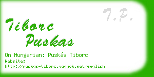 tiborc puskas business card